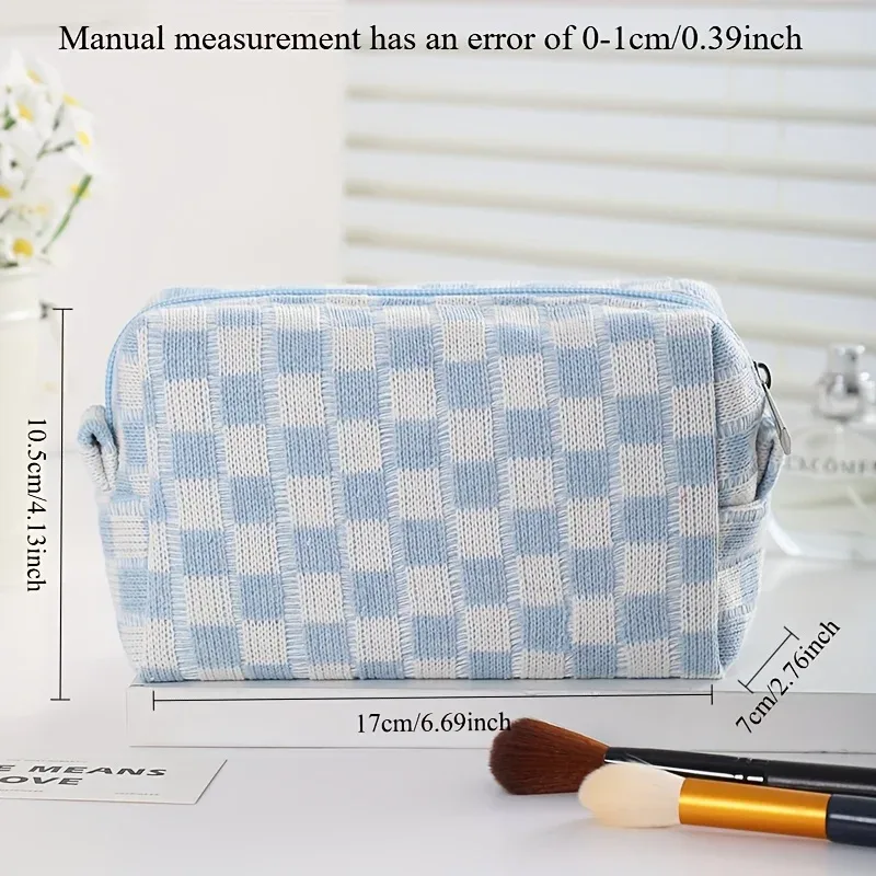 accessoires de voyage adaptés aux déplacements - sac de rangement à grande ouverture - trousse de maquillage pour femmes - trousse de toilette pour fournitures scolaires