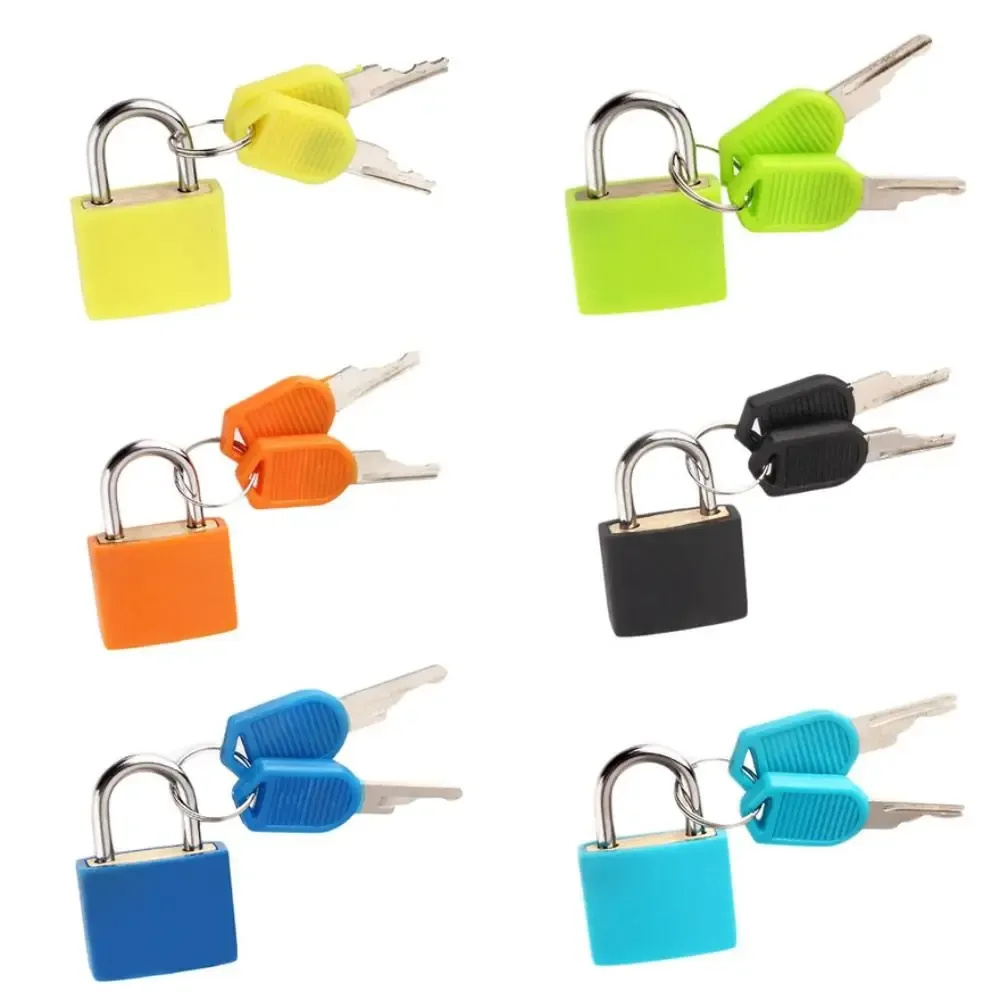 mini cadenas de bain en acier, petit cadenas de sécurité antivol, valise de voyage, serrure de journal intime, bagages, 23mm, 2 prédire