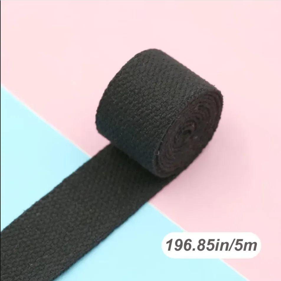 cerclage de sangle portable 5m x 32mm, pour sac à dos, bricolage, accessoires de ceinture de couture, ruban de décoration pour vêtements