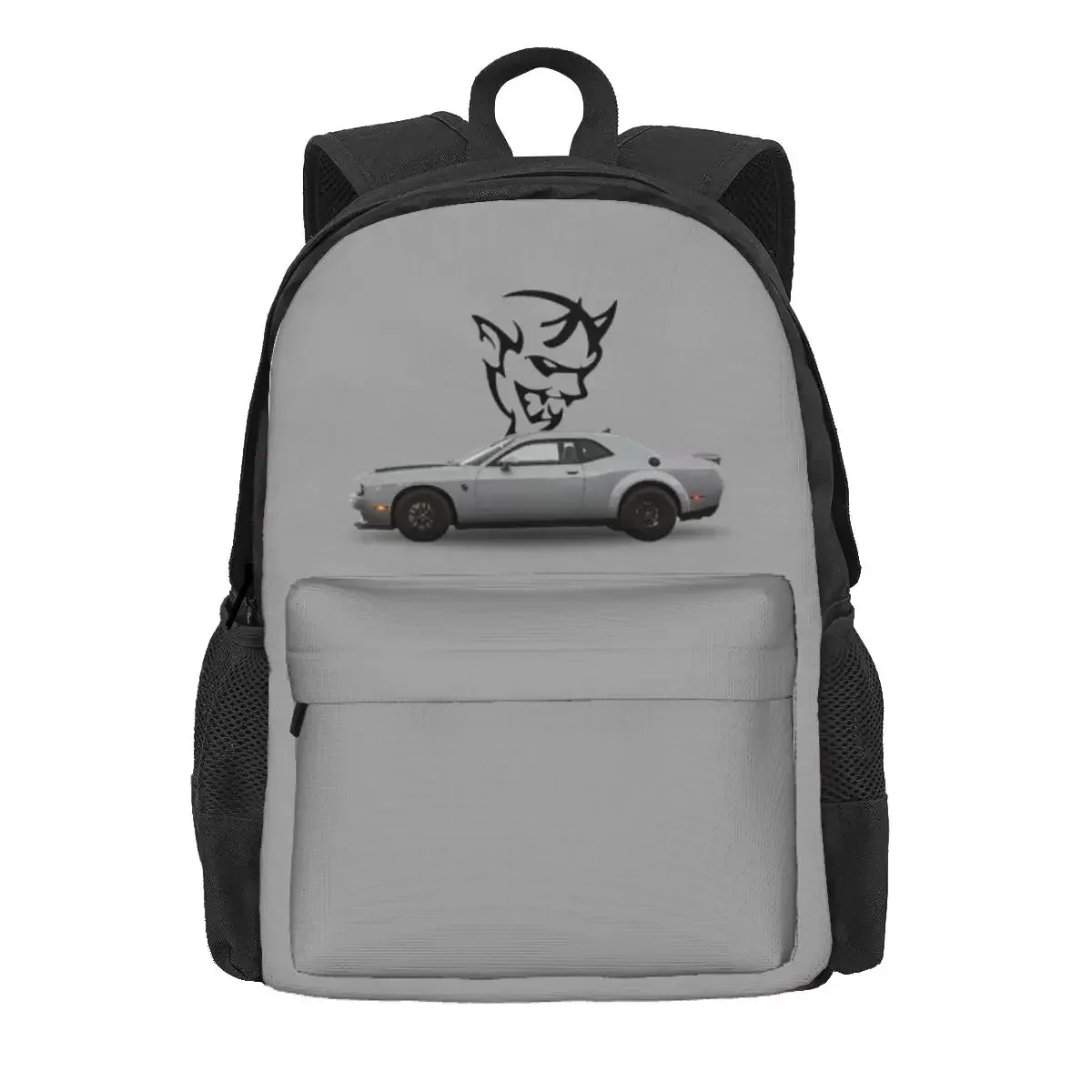 sac à dos d'étudiant srt hellcat demon dodge challenger, sac d'école, sac à dos de randonnée pour hommes et femmes, sac à bandoulière