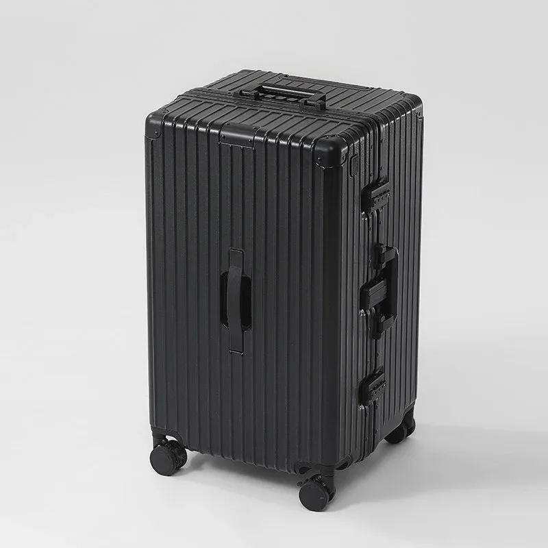 valise de voyage de grande capacité de 32 pouces, valise de voyage à cadre en aluminium et pc épaissi de 20 à 30 pouces, bagage à roulettes avec mot de passe tsa 3:7