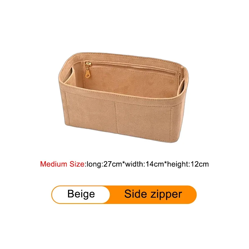 insert organisateur de sac pour h-birkin 25 30 35, sac à main en velours, sac à cosmétiques, support de rangement, sac de modification intérieure, accessoire