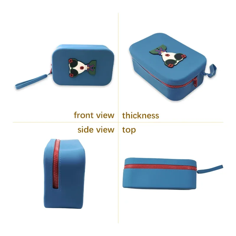 nouvelle trousse de maquillage en silicone de grande capacité, pochette de voyage pour maquillage, sac de rangement pour maquillage, trousse de toilette étanche, sac de rangement pour cosmétiques