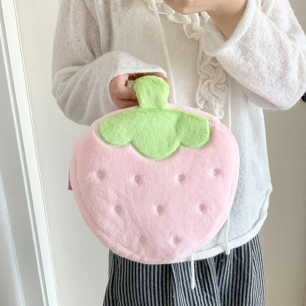 nouvelle trousse de maquillage à motif fraise, grande capacité, trousse de toilette, sac de voyage
