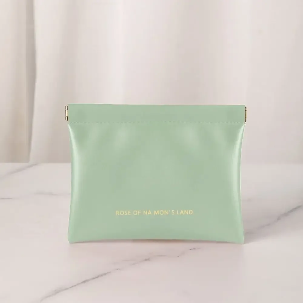 sac de maquillage simple pour rouge à lèvres, mini sac à main portable pour bijoux, sac de rangement de voyage en pu pour femmes et filles