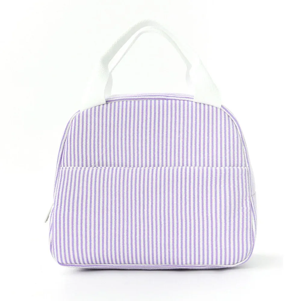 sac isotherme compact en velours côtelé, sac à déjeuner portable, sac de rangement grande capacité, sac à main minimaliste pour pique-nique