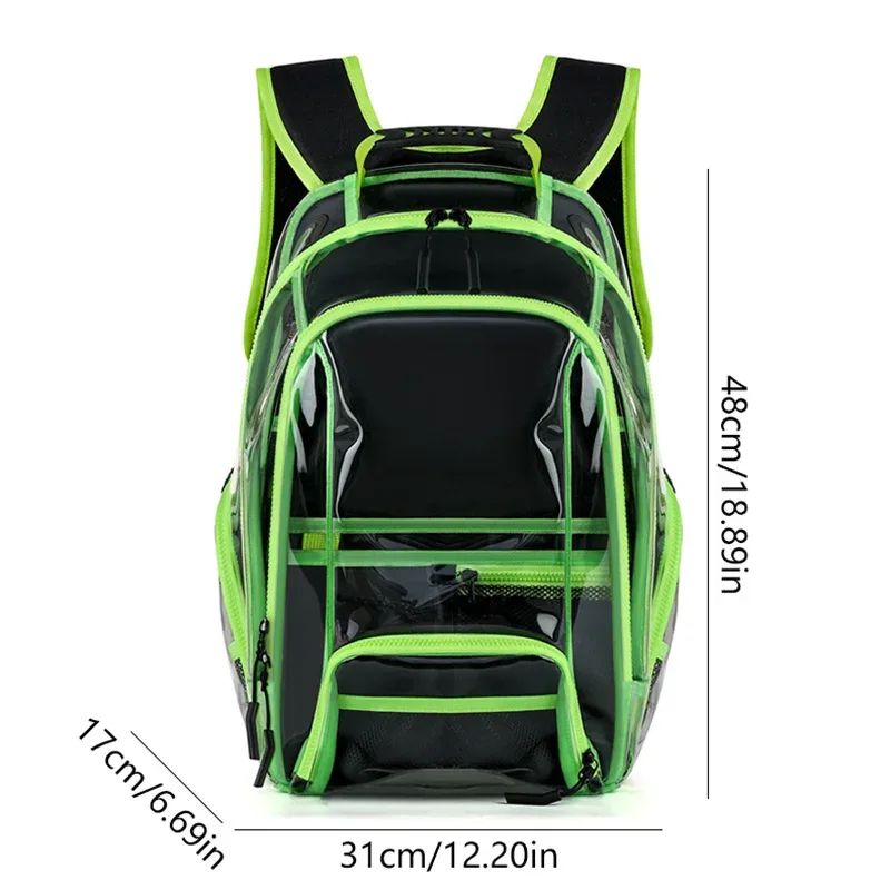 sac à dos transparent en pvc pour l'été, imperméable, pour la natation, la plage, la randonnée en extérieur, les concerts, sac à dos tendance avec fenêtre de visualisation