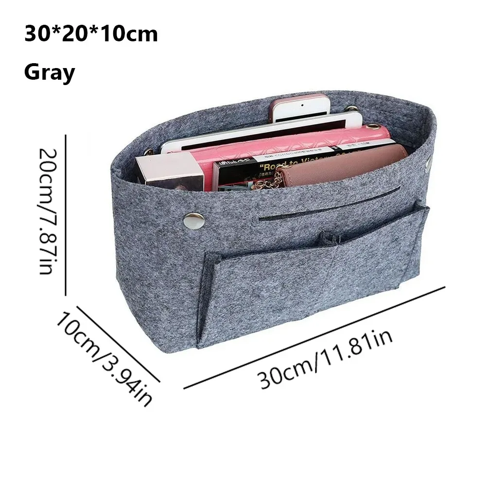 organisateur de sac à main en feutre simple, support de sac, doublure de sac à main de grande capacité, organisateur de rangement portable