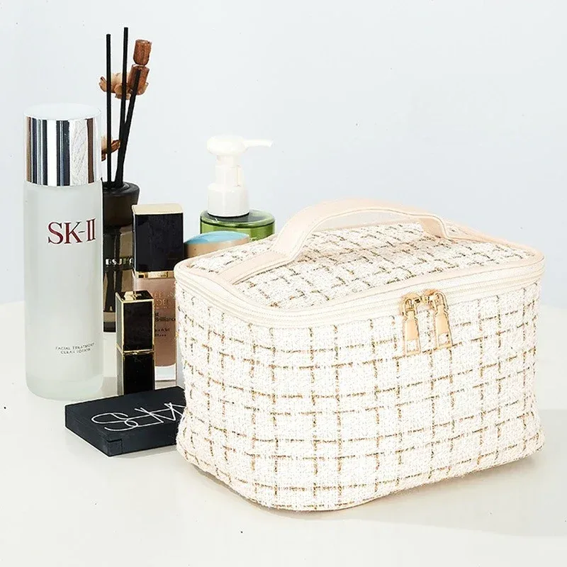 trousse à cosmétiques pour femmes, grande capacité, inspirée par instagram, nouveau style coréen, organisateur de toilette portable