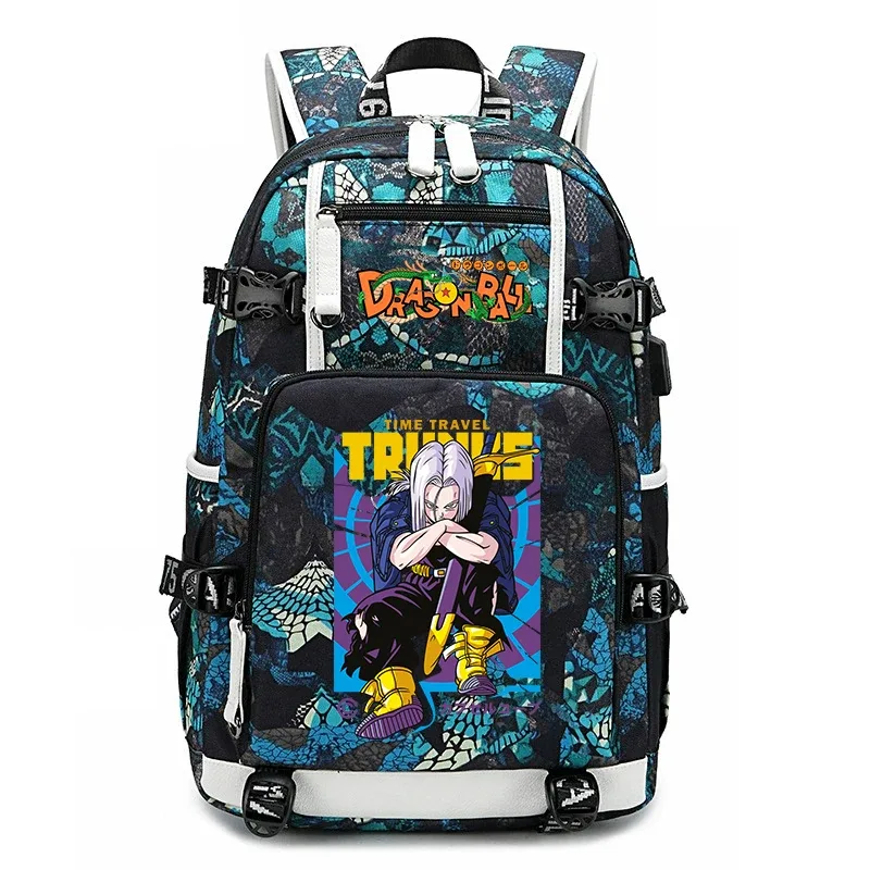 sac à dos pour étudiants avec imprimé dragon ball z, grande capacité, sac à dos décontracté pour enfants, adolescents, garçons et filles, pour l'école et les voyages
