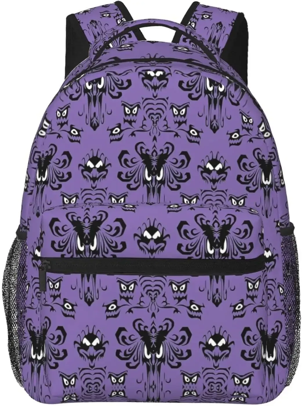 sac à dos d'école unisexe haunted horror mansion, imprimé en 3d, dessin animé drôle, sacs à dos pour ordinateur portable, sac à dos décontracté et durable