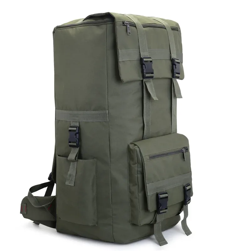 sac à dos de voyage unisexe grande capacité 120l en tissu oxford, style urbain simple pour sports de plein air, sac de randonnée avec bretelles ergonomiques