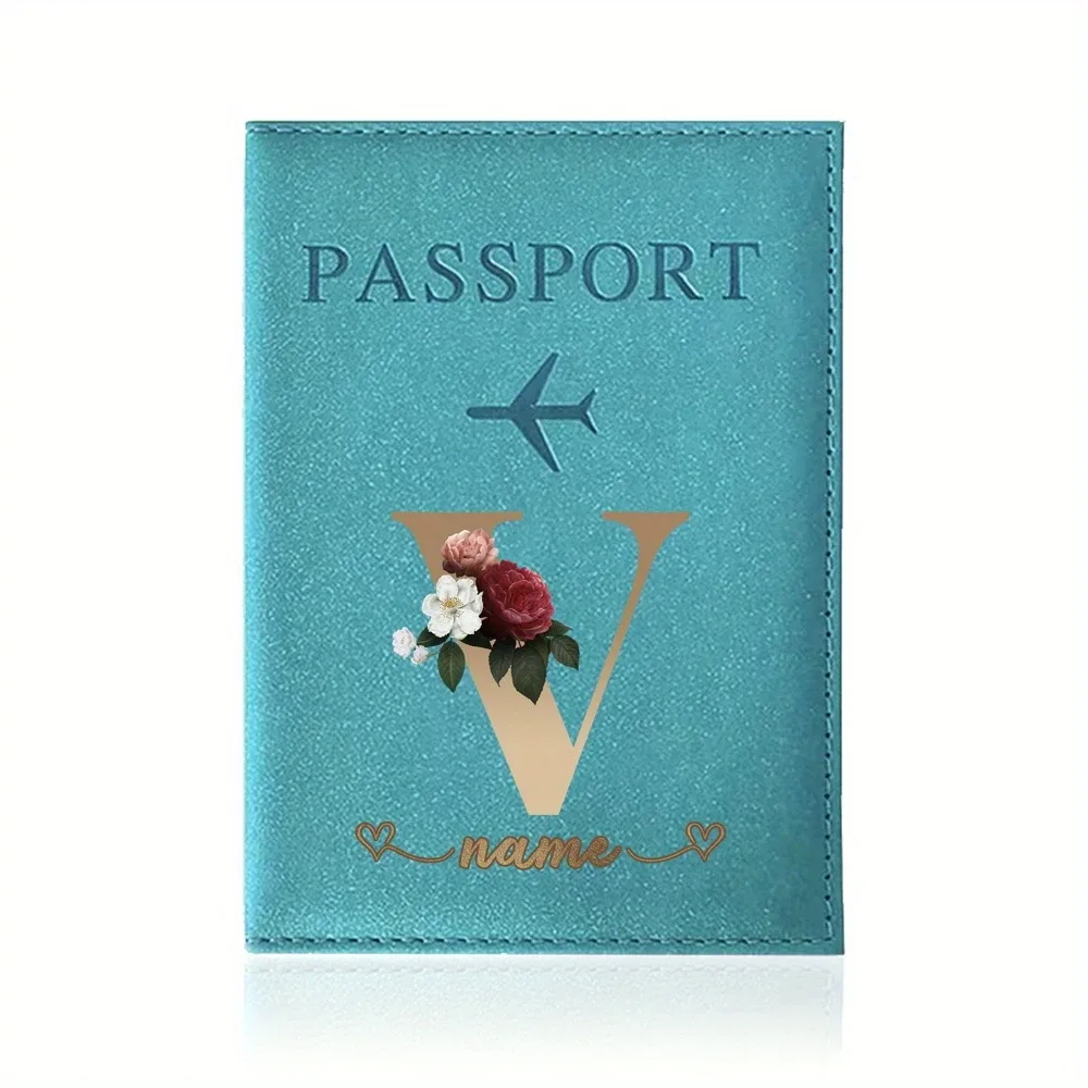 porte-passeport personnalisé avec nom personnalisable - capable d'imprimer des noms jusqu'à 26 lettres.
