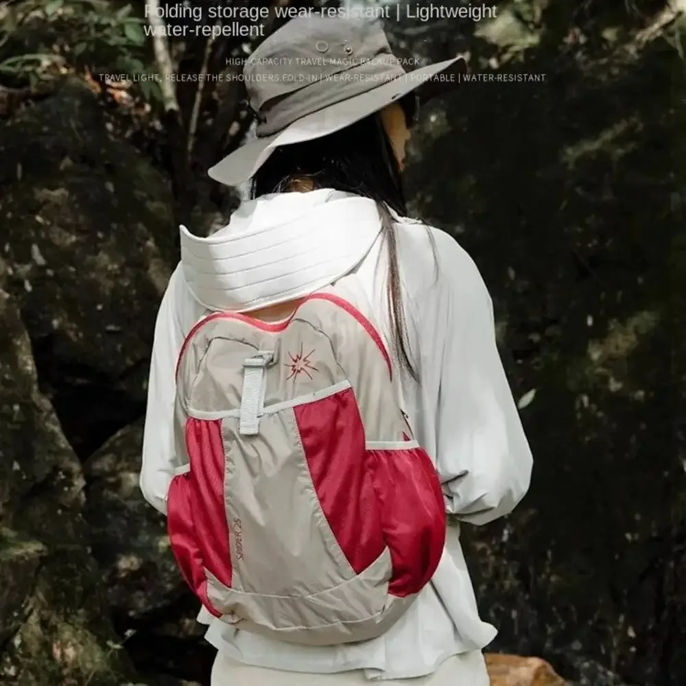2025 mode personnalité en plein air ultra-léger pliable sac de peau pour les femmes Portable 2025 léger randonnée sac à dos