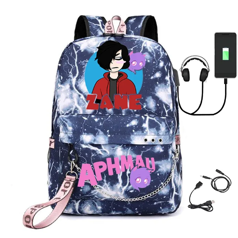 sac à dos usb en toile pour hommes, sac à bandoulière avec étui à crayons, pour garçons et filles