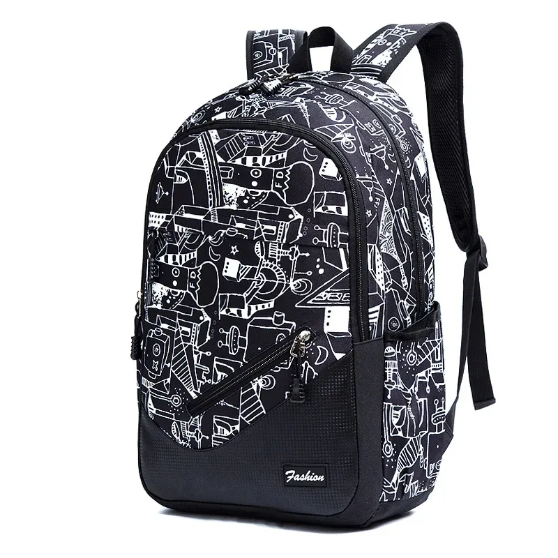 nouveau sac à dos d'école d'impression de camouflage pour adolescents cartable orthopédique de grande capacité garçons filles pochette d'ordinateur sac à dos cartable