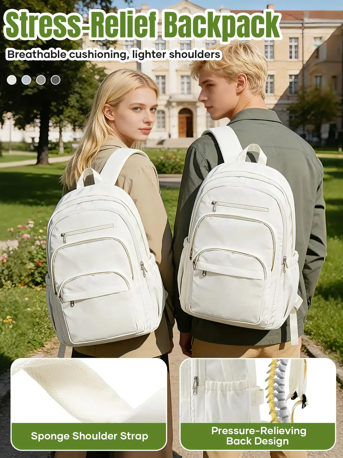 sac à dos imperméable grande capacité pour étudiantes du collège et lycée, style ins