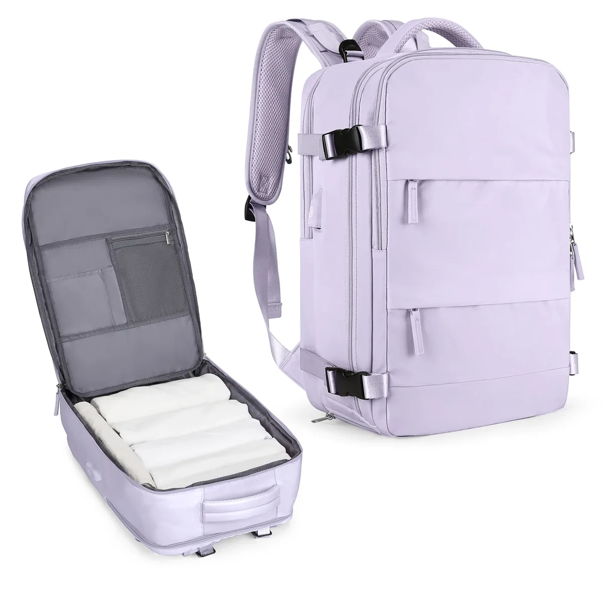 grand sac à dos de voyage pour hommes, sac à dos étanche pour ordinateur portable approuvé par le vol de la compagnie aérienne, sac à dos de transport antivol, sac à dos de randonnée