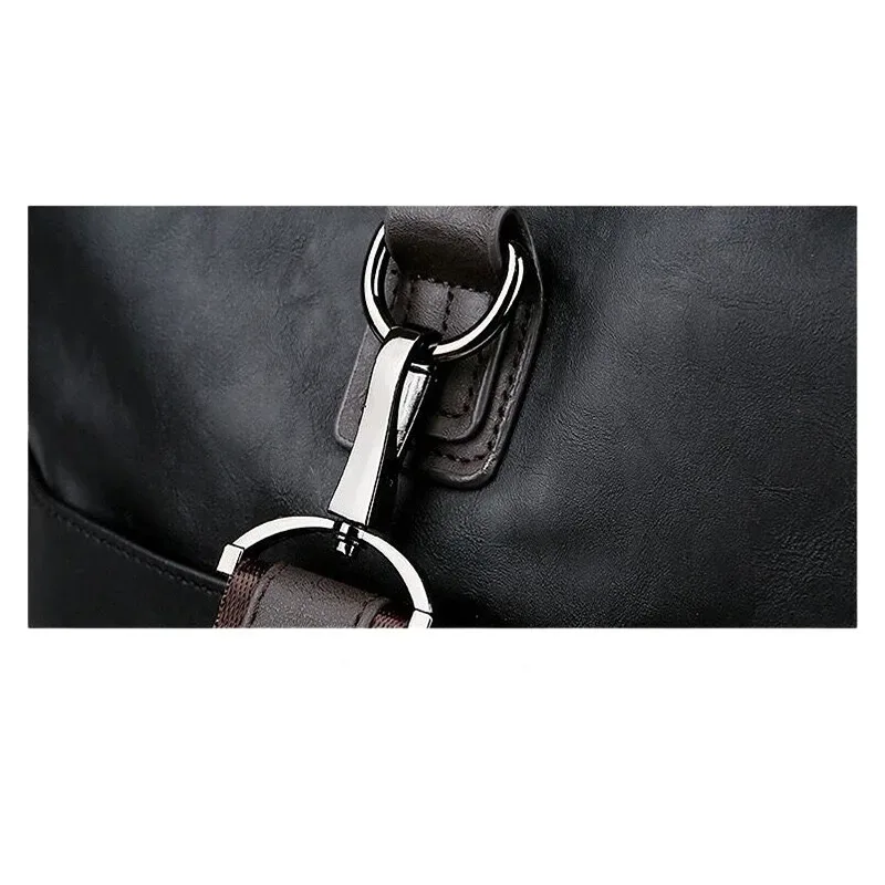 sac de voyage en cuir véritable fendu pour hommes – sac polochon de sport résistant à l'eau de grande capacité pour voyage d'affaires et sport