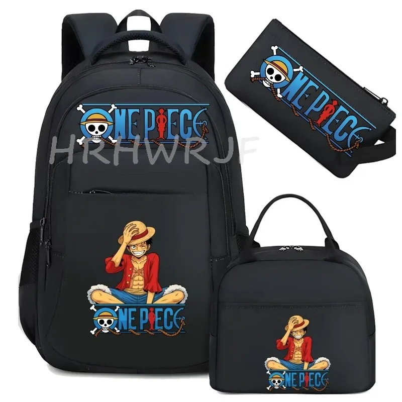 sac à dos one piece monkey d luffy, sac à dos de loisirs unisexe, sac de voyage pour ordinateur portable, sac d'école léger et décontracté, mochilas