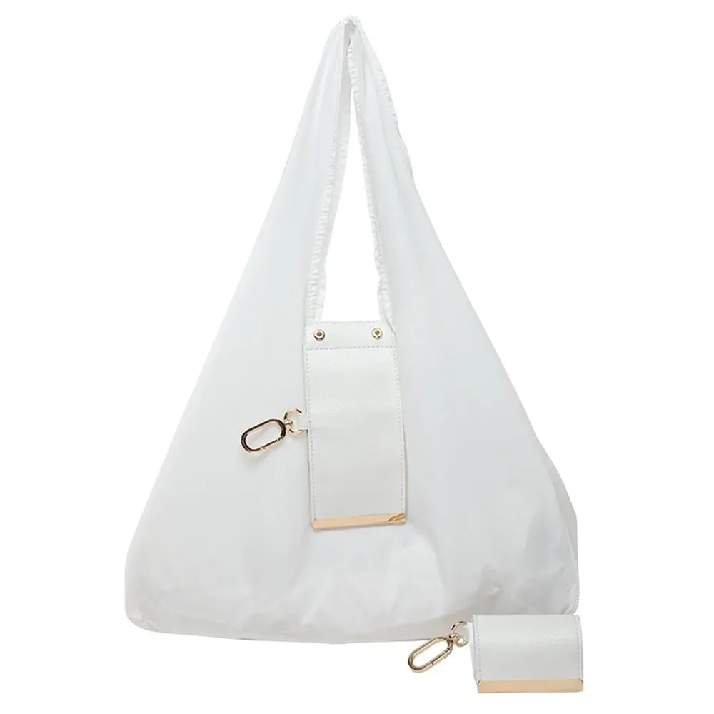 sac fourre-tout portable mini avec porte-clés, extensible, écologique, grande capacité, pliable, pour le voyage