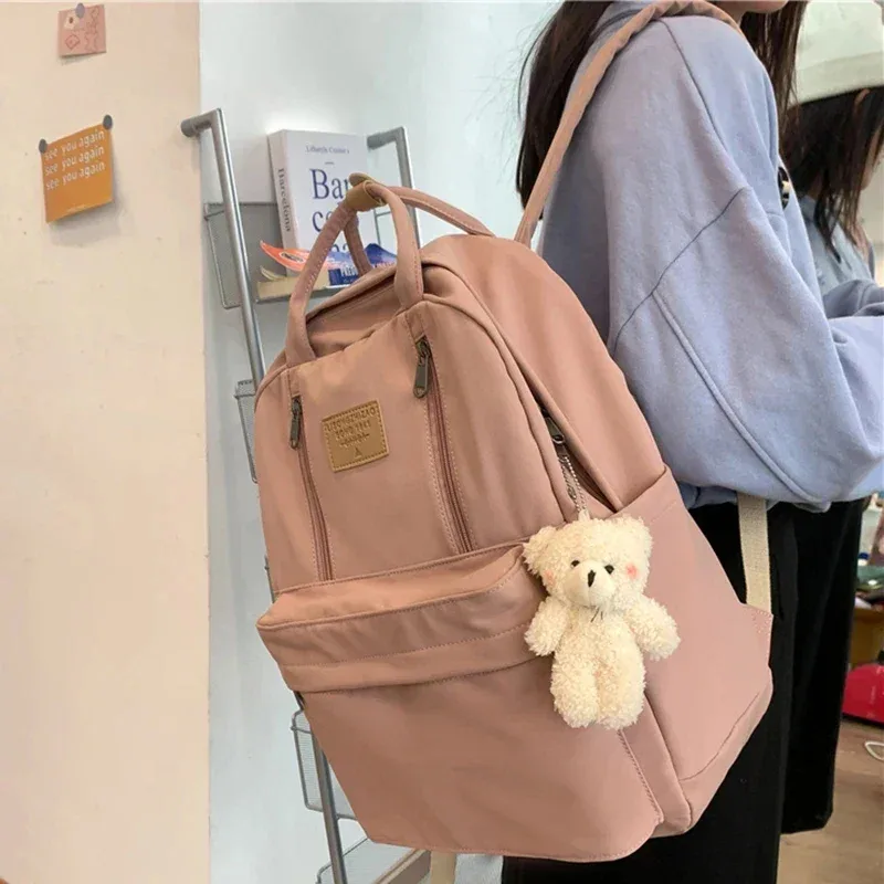 sac à dos étanche solide de haute qualité pour femme, adolescente, école