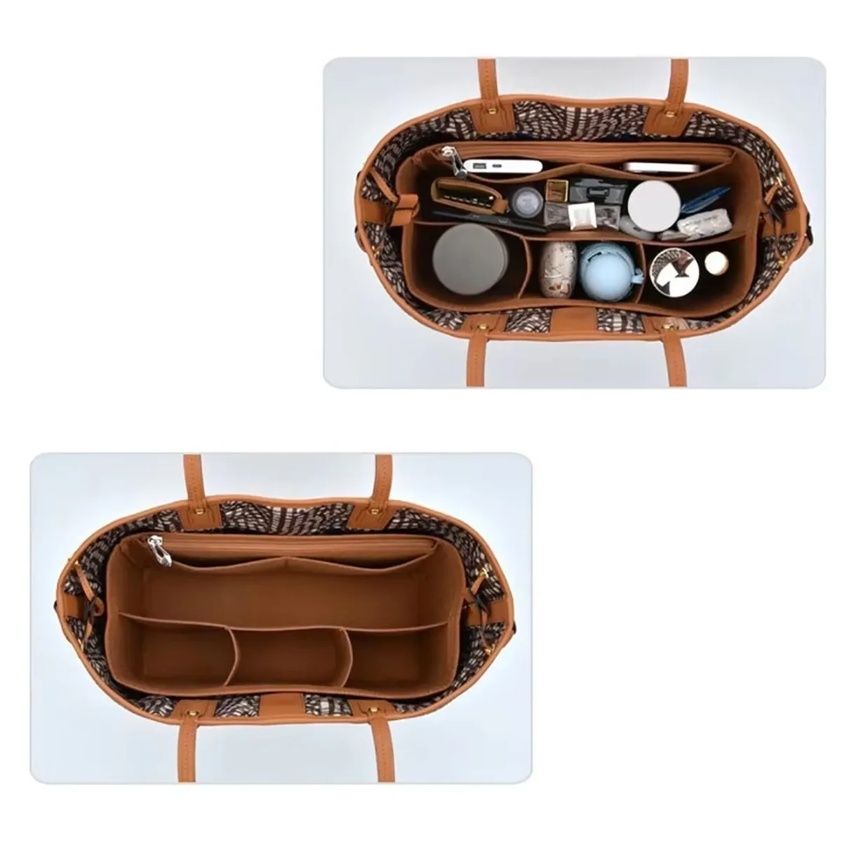 pochette de rangement en feutre pour sac à main, sac fourre-tout, sac intérieur pour liz visetos, 3 styles