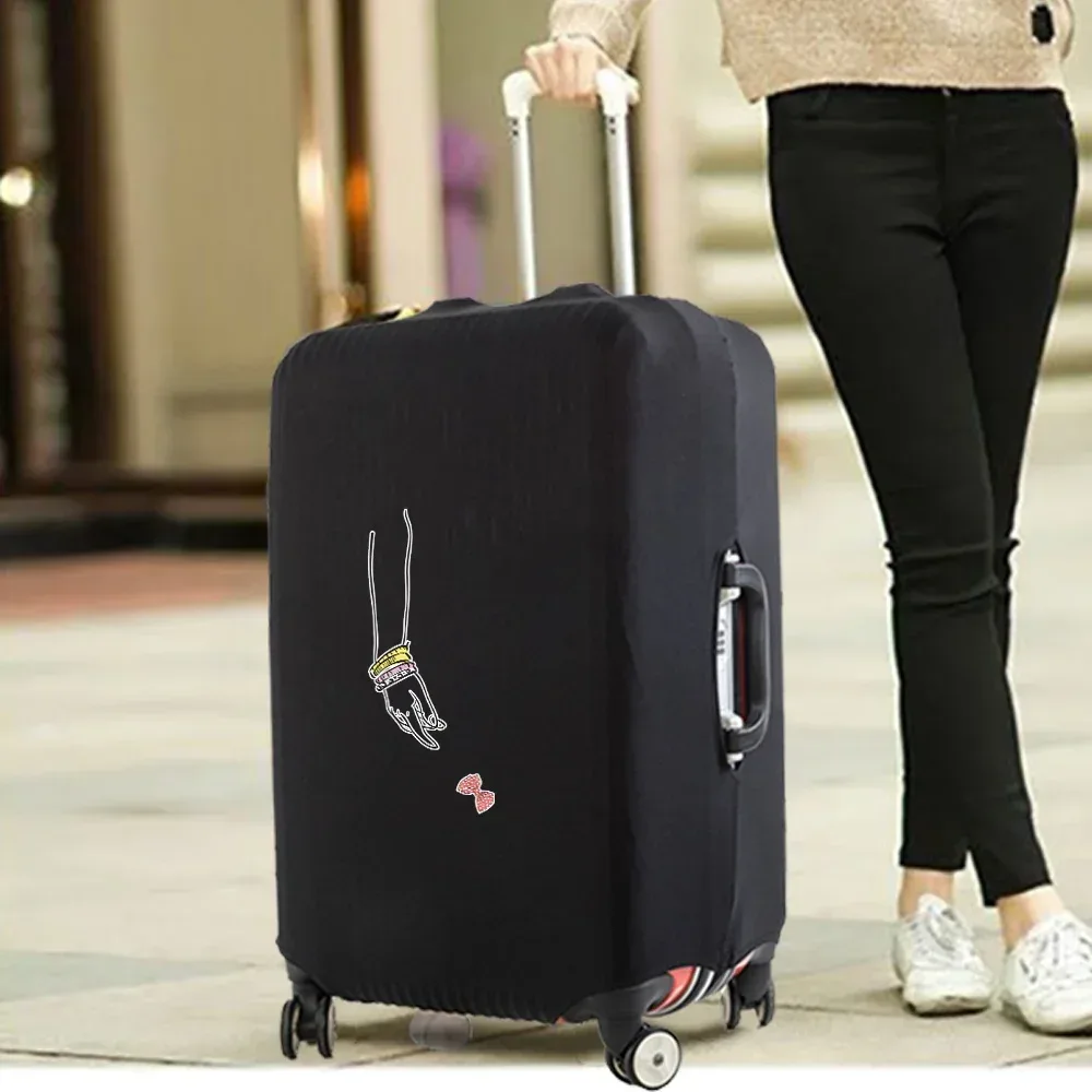 housse de valise essentielle de voyage à la mode, impression drôle pour accessoires de voyage de 18 à 32 pouces, sac de protection pour bagages à roulettes
