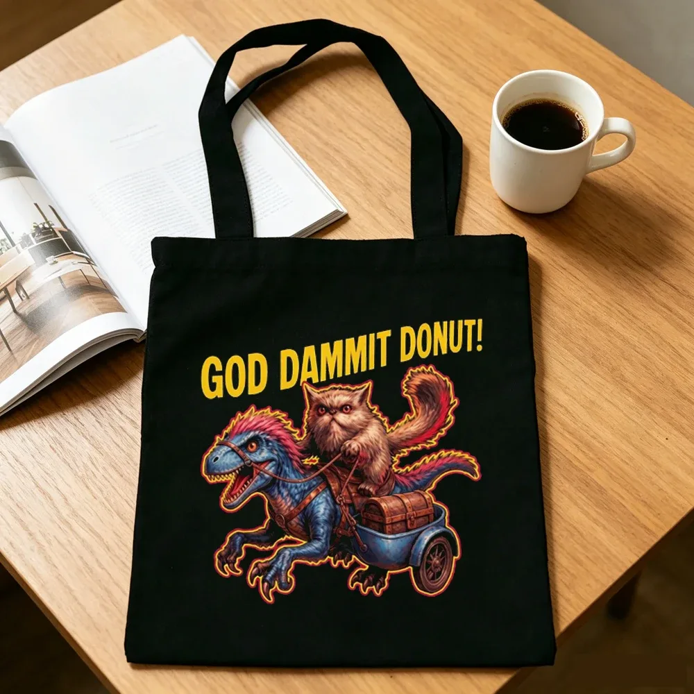 sac cabas réutilisable en toile dungeon crawler carl, style y2k, sac à bandoulière femme