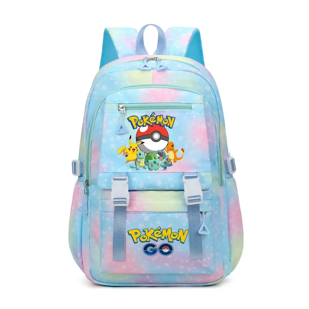 sac à dos imprimé pikachu tendance, grande capacité, pour filles et garçons, idéal pour l'école et les cadeaux de vacances