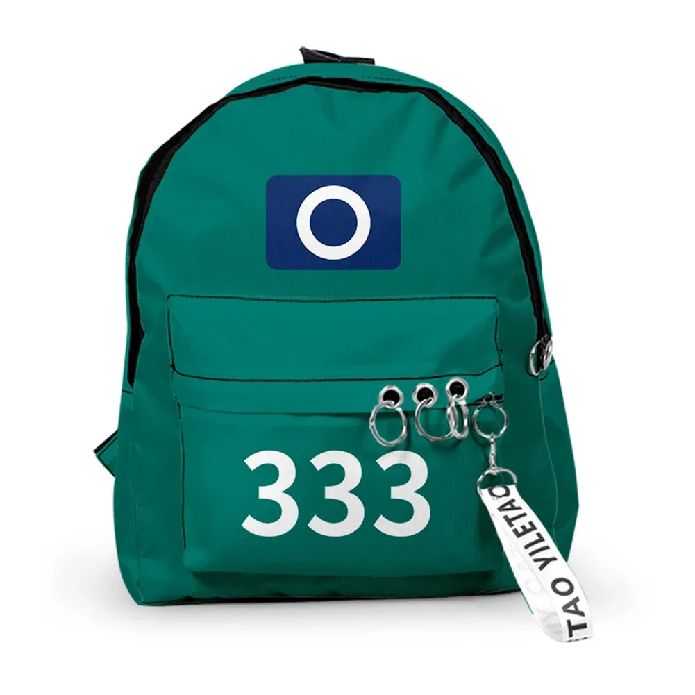 sac à dos cosplay game season2 coréen, sacs à bandoulière unisexes imprimés solides, sacs à main d'école de grande capacité pour étudiants