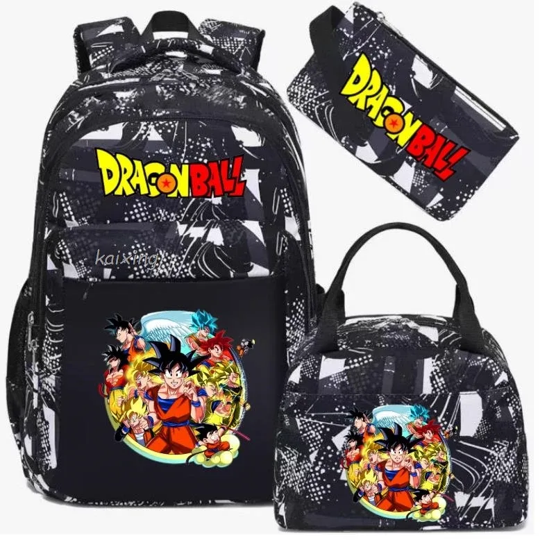 sac à dos camouflage dragon ball pour filles, sac de retour à l'école pour étudiants, poches pour garçons, capacité pour adolescents, sac à dos pour ordinateur portable, harajuku mochilas
