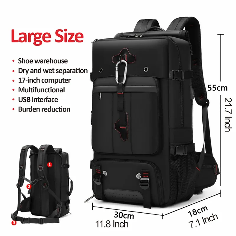 swiss military-sac à dos de voyage étanche multifonctionnel pour homme, sac pour ordinateur portable, sac à bagages d'escalade en plein air, sac à dos de sport, mochila