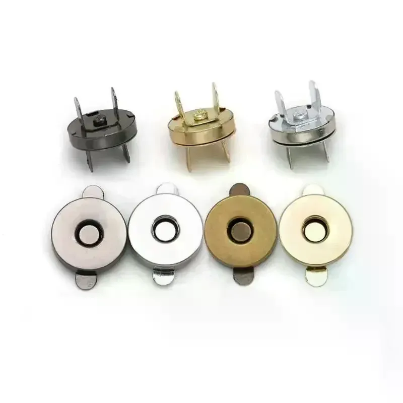 lot de 10 boutons-pression magnétiques pour sac à main, sac à bandoulière en cuir, portefeuille, sans couture, fermeture à loquet, réparation, diamètre 14mm 18mm