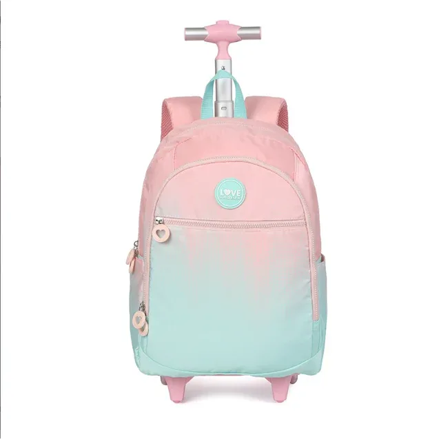 sac à dos à roulettes pour l'école, sac à roulettes pour l'école primaire, sac à roulettes pour filles, valise à roulettes pour filles