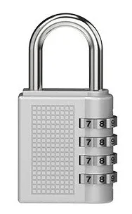 cadenas à combinaison à 4 chiffres en alliage de zinc, antivol, résistant aux intempéries, pour bagages, extérieur, salle de sport, sécurité, serrure de porte à code, noir