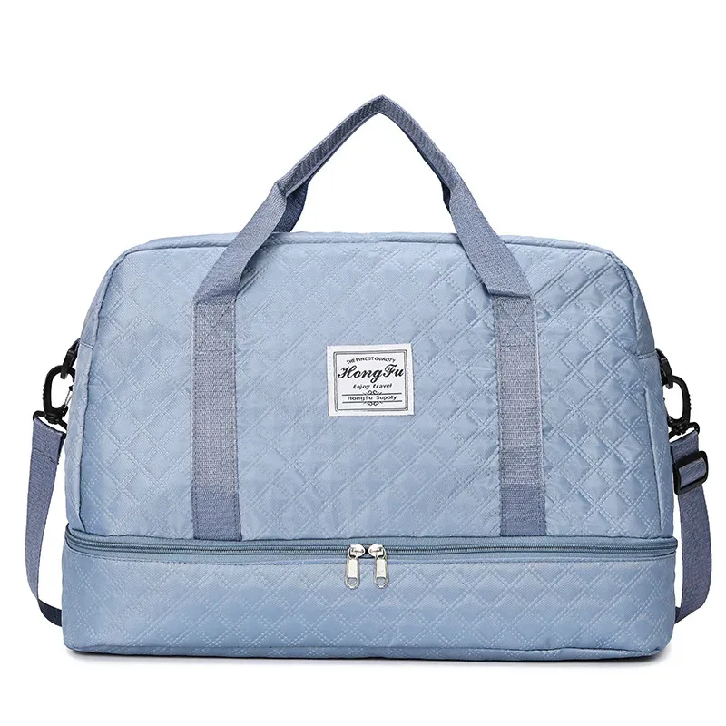 sac de voyage surdimensionné luxueux, élégant et durable, avec séparation sec/humide et poches latérales pratiques pour les voyages et les séances de sport
