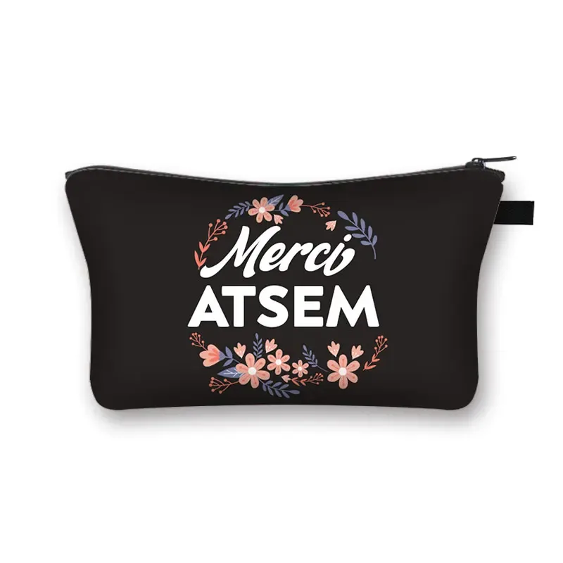 merci enseignant/ gracias maestra/ merci maitresse trousse à cosmétiques femmes trousse de maquillage filles organisateur cosmétique cadeau de remise des diplômes