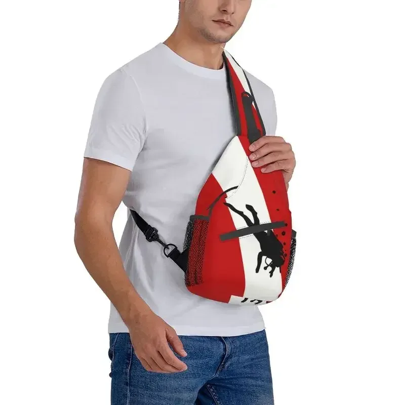 sensation de plongée sous-marine bubble sling crossbody backpack pour homme, sac de poitrine personnalisé initié par le plongeur, voyage, randonnée, sac à dos
