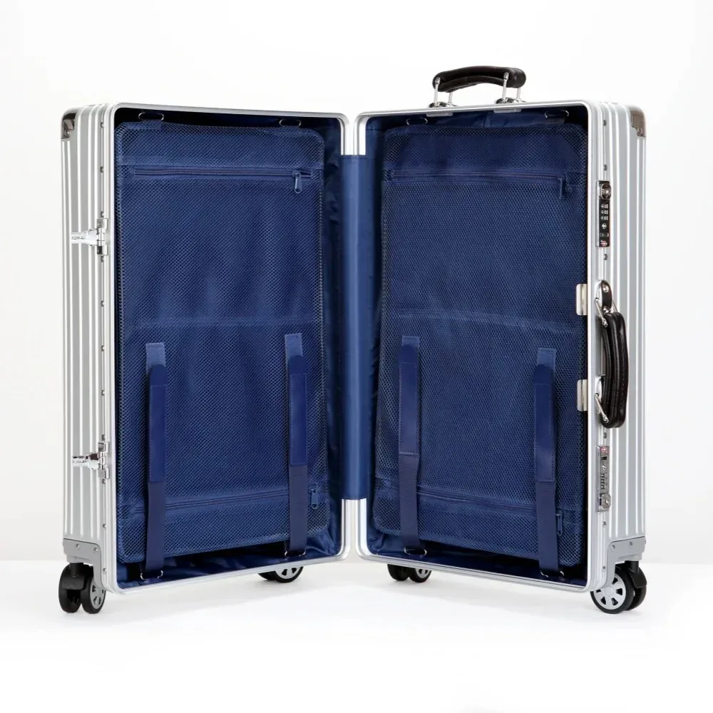 valise rétro en alliage d'aluminium et de magnésium, bagage roulant de haute qualité, boîtier de chariot 20/24/26/29 pouces, sac de voyage d'embarquement à main
