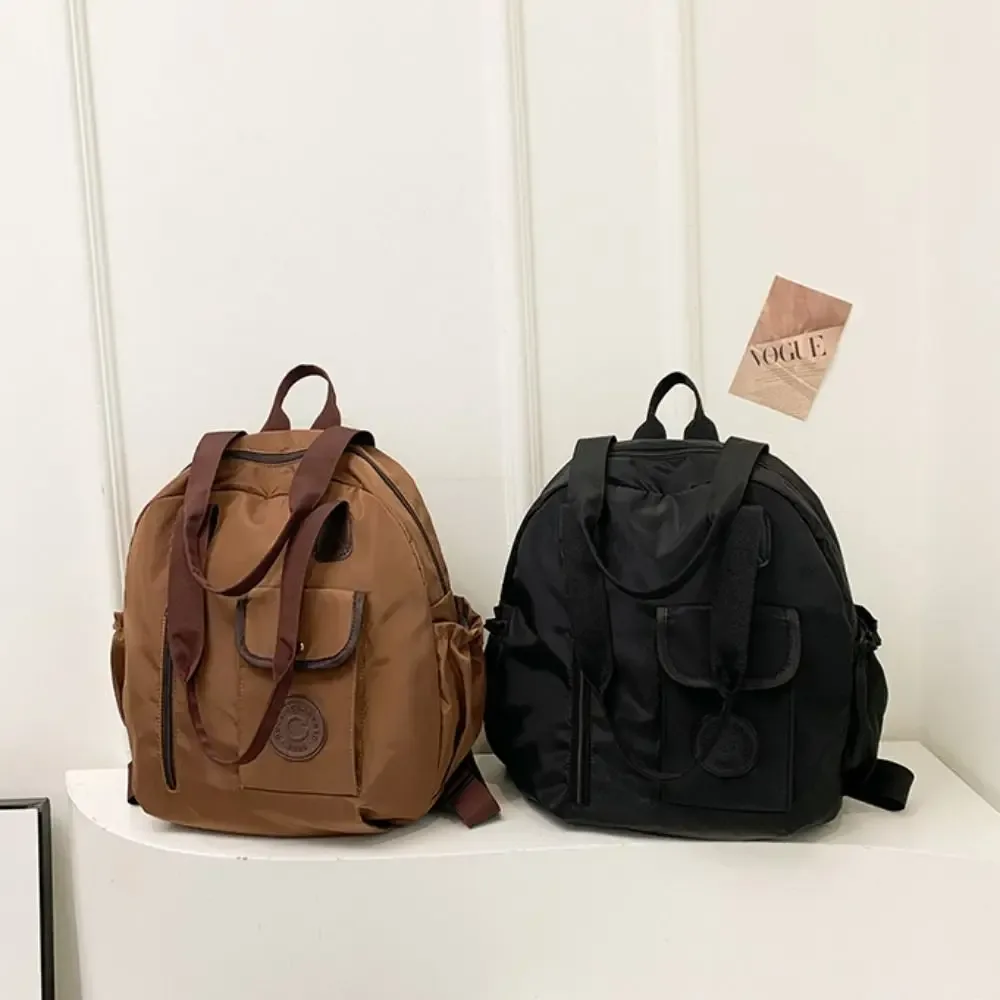 sac à dos de natation en nylon de style coréen, grande capacité, sac à bandoulière rond en nylon, sac fourre-tout, design de niche, sac de fitness pour filles
