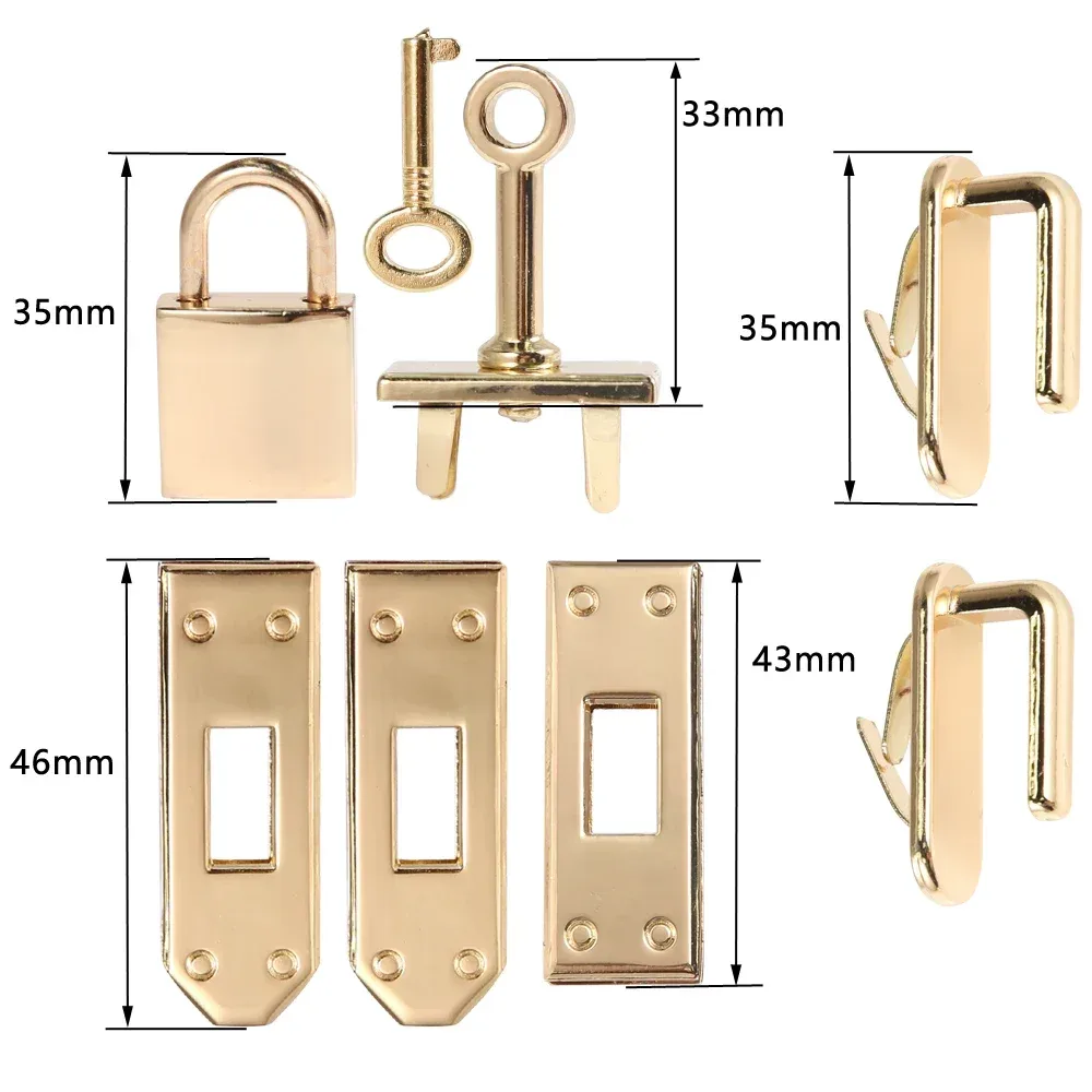 1 ensemble de boutons de verrouillage à fermoir en métal pour femmes, sac à main, sac à bandoulière, accessoires de bricolage