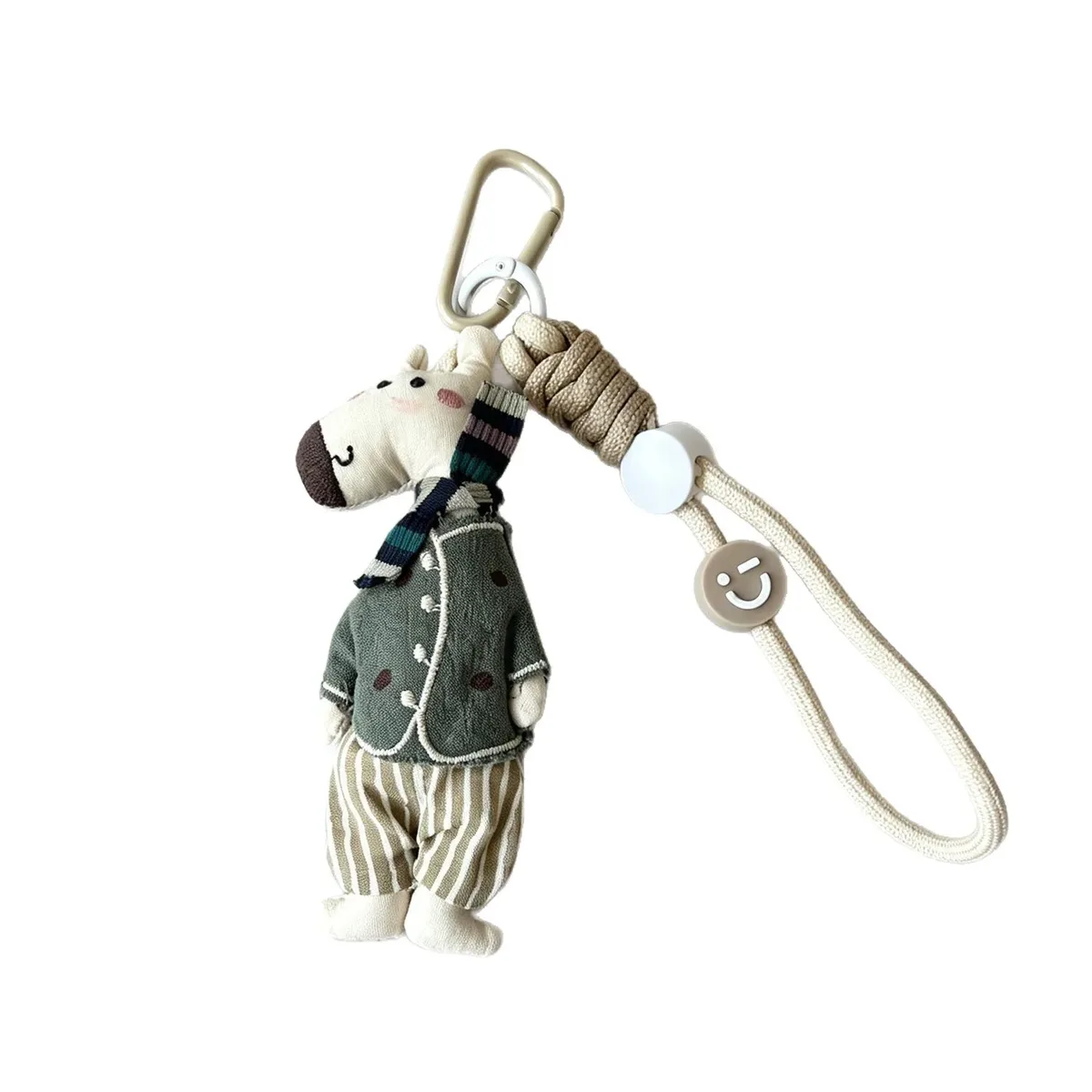 porte-clés en peluche avec pince de poignet, adorable décoration pour sac à main, sac à dos, cadeau, accessoire quotidien