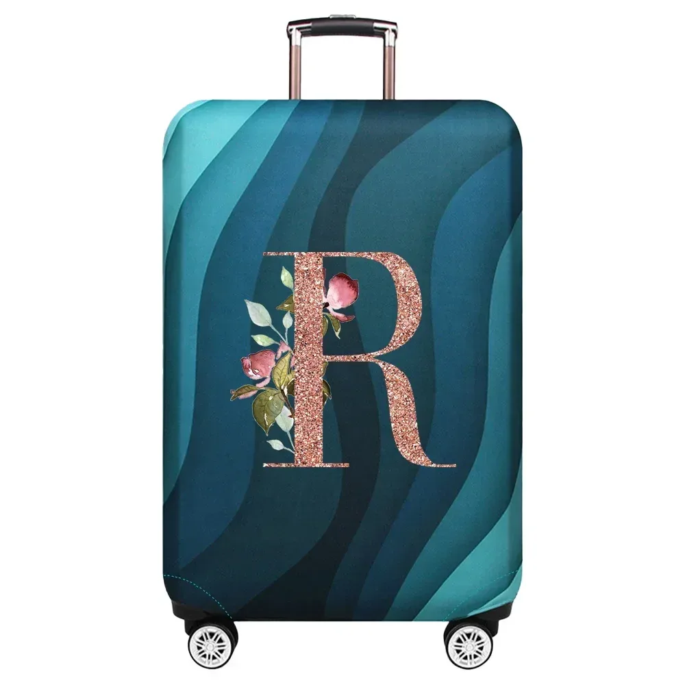 housse de protection élastique pour valise de voyage, série rose gold, adaptée aux valises de 18 à 32 pouces