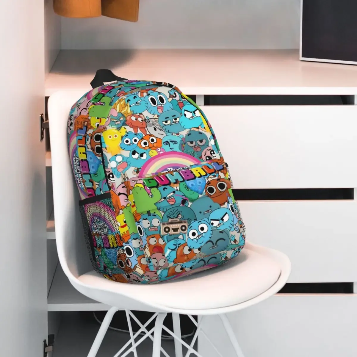 sac à dos the amazing world of gumball, sac à livres pour étudiants, sac d'école pour garçons et filles, sacs à bandoulière pour ordinateur