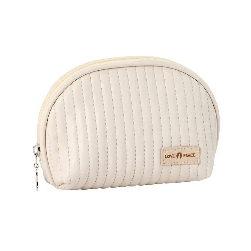 sac de maquillage mignon de style coréen, organisateur de cosmétiques, sac de rangement en pu pour femmes, pour brosse à rouge à lèvres