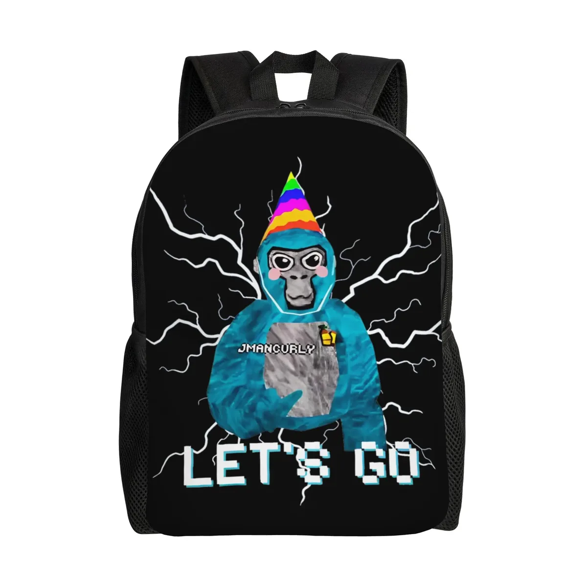 sac à dos eat sleep gorilla tag pour hommes et femmes, sac à dos décontracté pour le lycée, le travail, le quotidien, sac à bandoulière pour le collège, sac à bandoulière pour l'extérieur