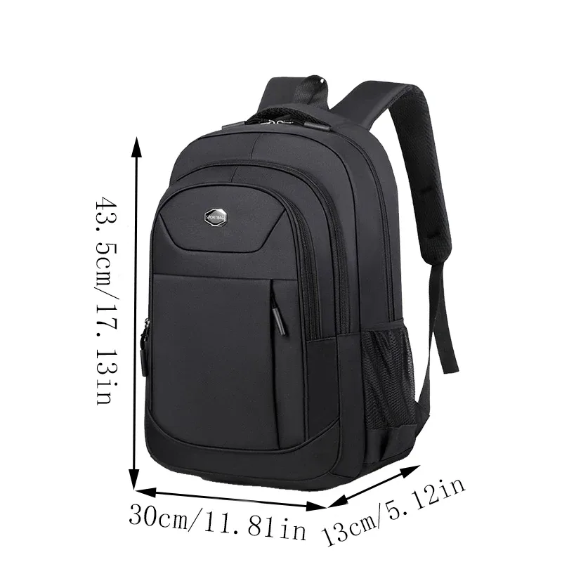 sac à dos double épaule pour hommes et femmes – couleur unie – voyage d'affaires, voyage d'affaires, déplacement, usage décontracté