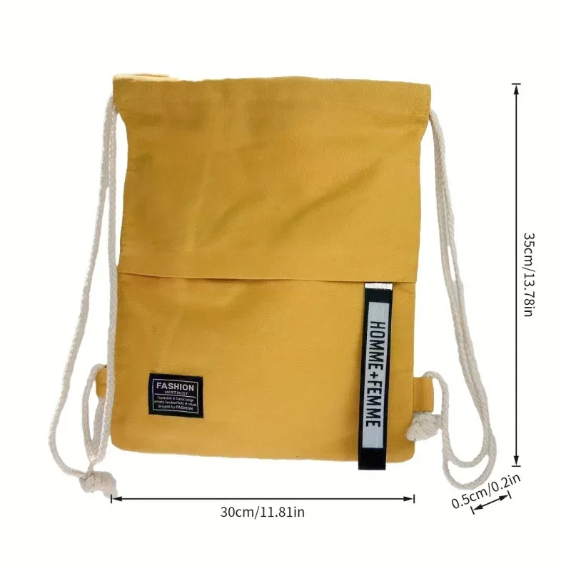 sac à dos à cordon de serrage tendance, durable et léger, sac de sport réglable et portable pour adolescents, femmes, école et usage quotidien
