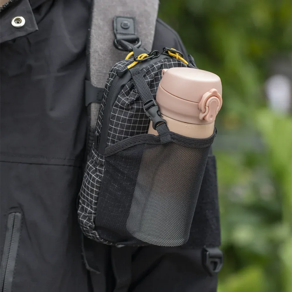 sac à dos imperméable avec sangle d'attache pour épaule, pochette légère pour téléphone avec sangle pour les sports de plein air, la randonnée et le camping